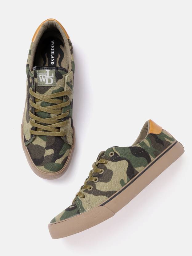 WOODLAND Men Olive Green Charcoal Grey Camouflage Print Sneakers Sneakers  For Men - Buy WOODLAND Men Olive Green Charcoal Grey Camouflage Print Sneakers  Sneakers For Men Online at Best Price - Shop