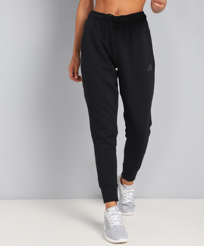 Buy ADIDAS Solid Women Black Track Pants Online at Best Prices in India