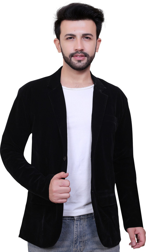 Solid Single Breasted Casual Men Blazer 