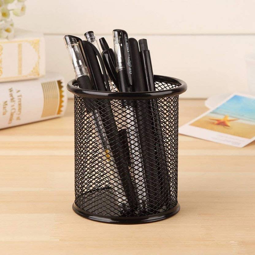 A.K CREATION 1 Compartments Metal Mesh Pen Holder Pen