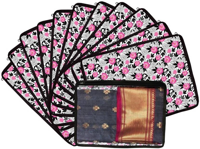 Saree Pouch Single Packing Saree Cover with Heavy PVC 1 Side 3D Printed