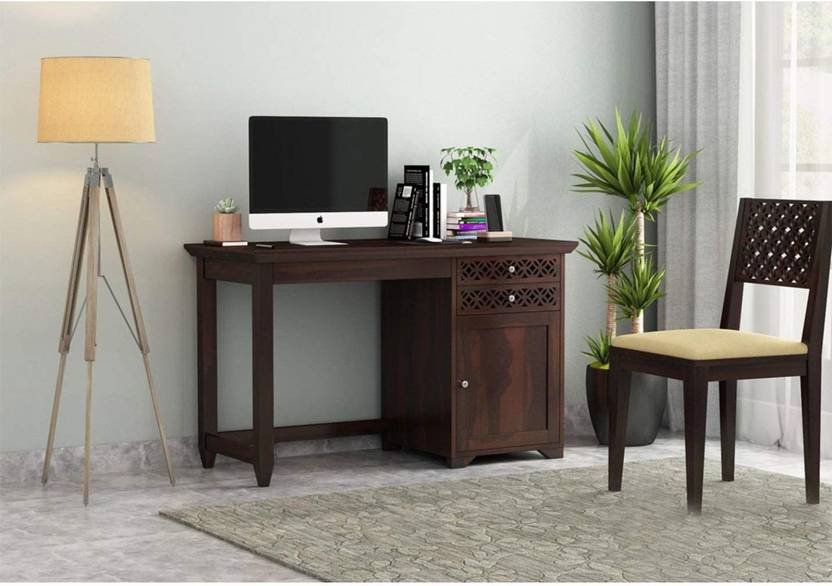 Brook Wood Solid Wood Study Table Price in India Buy Brook Wood Solid