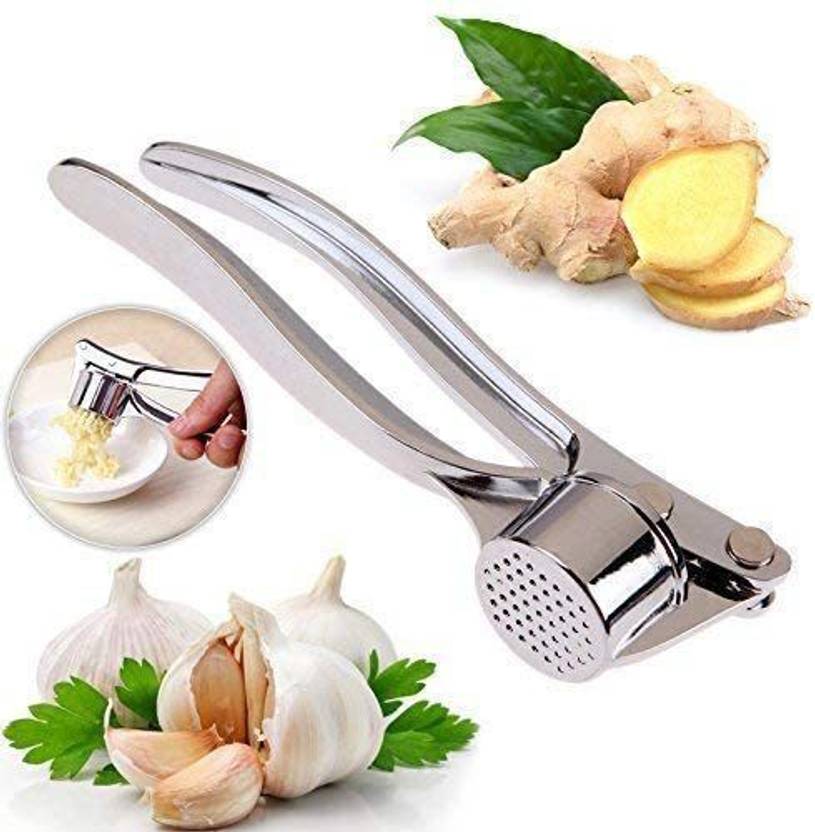 OSHO ENTERPRISE Stainless Steel MultiFunction Manual Garlic Crusher