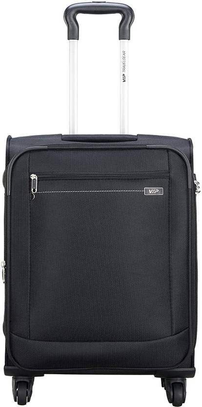 VIP TIDE STR EXP 4 WHEEL 56 BLACK Expandable Cabin Suitcase - 22 inch ...