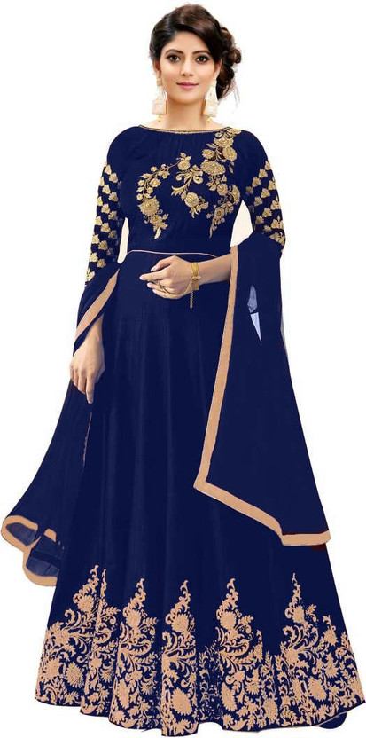 Sixteen Creation Satin Embroidered Gown 