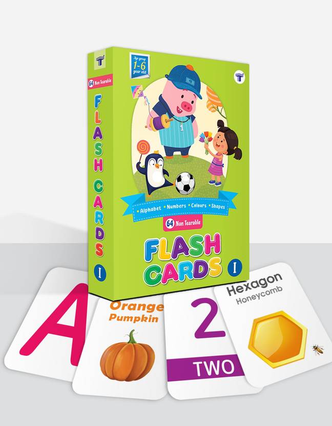 Target Publications Flash Cards for Kids 64 Non Tearable Cards 1 to