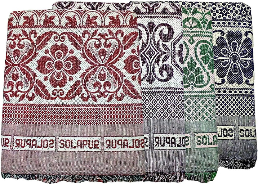 GONE TEXTILES Floral Double Quilt for  Heavy Winter(Cotton, Multicolor)