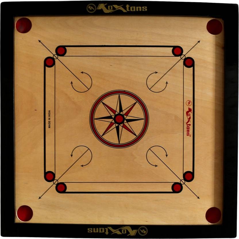 koxtons Full Size with 1.5 inch Border Economy 81.28 cm Carrom Board