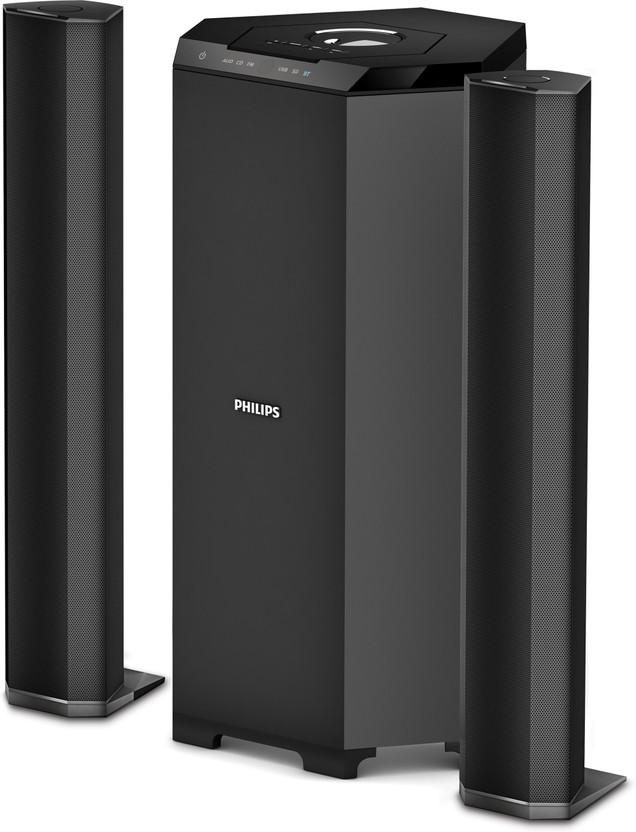 PHILIPS MMS8085B/94 Convertible 80 W Bluetooth Home Audio Speaker(Black, 2.1 Channel)