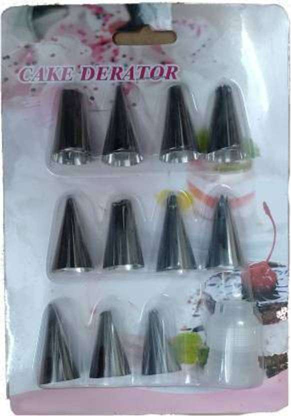 RBD Set Of 11 Steel Icing Nozzles With CouplerDifferent Designs for