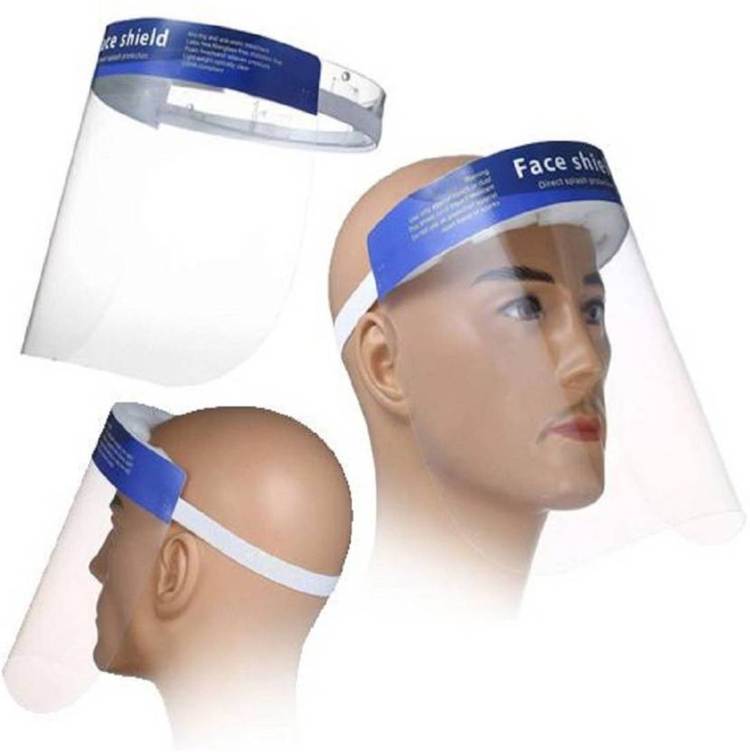 SIXT5 Full Face Shield Mask, face shield mask reusable, plastic, for