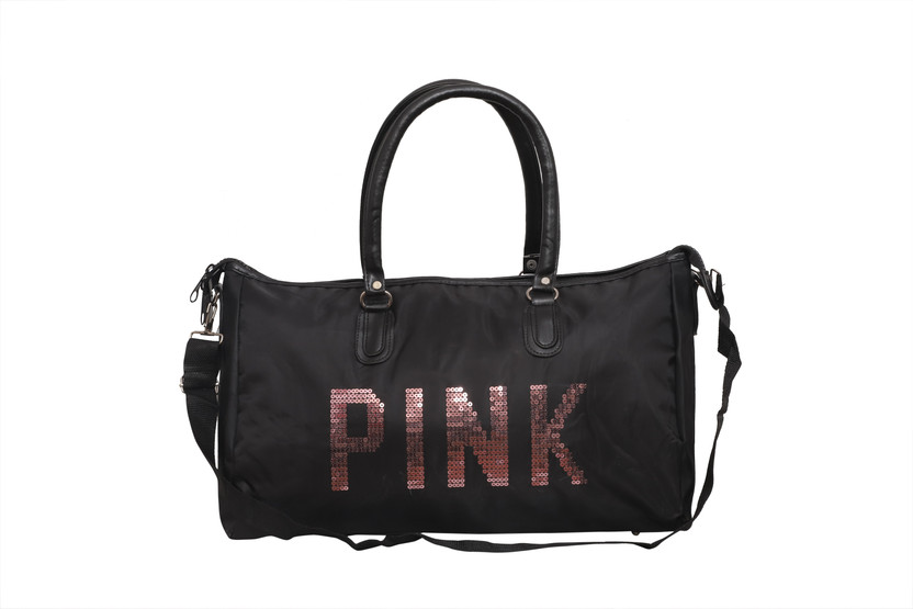 Pink black duffle bag Clearance