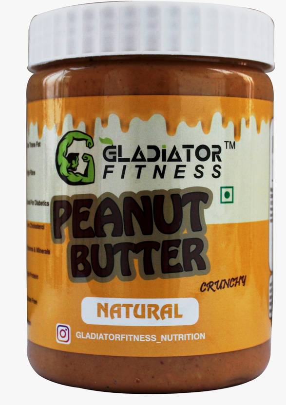 Gladiator Fitness Natural Crunchy Peanut Butter 30 Protein Zero