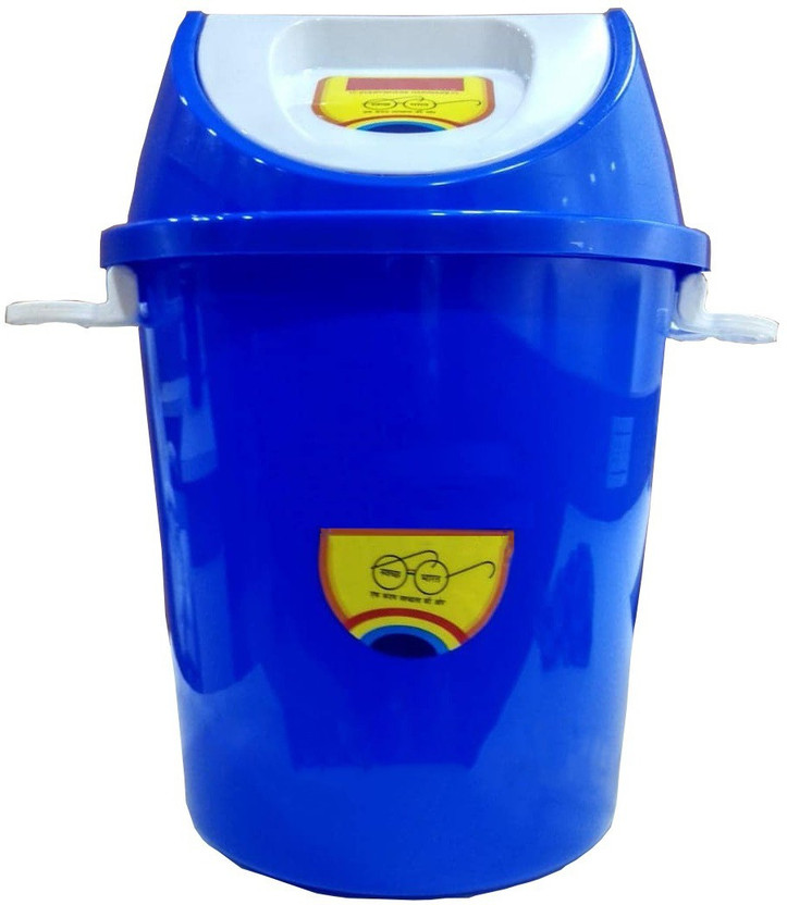 Randal Plastic Swing Lid Garbage Waste Dustbin Wet & Dry for Home, Office, Factory ( 25 Ltr ) Plastic Dustbin(Blue)
