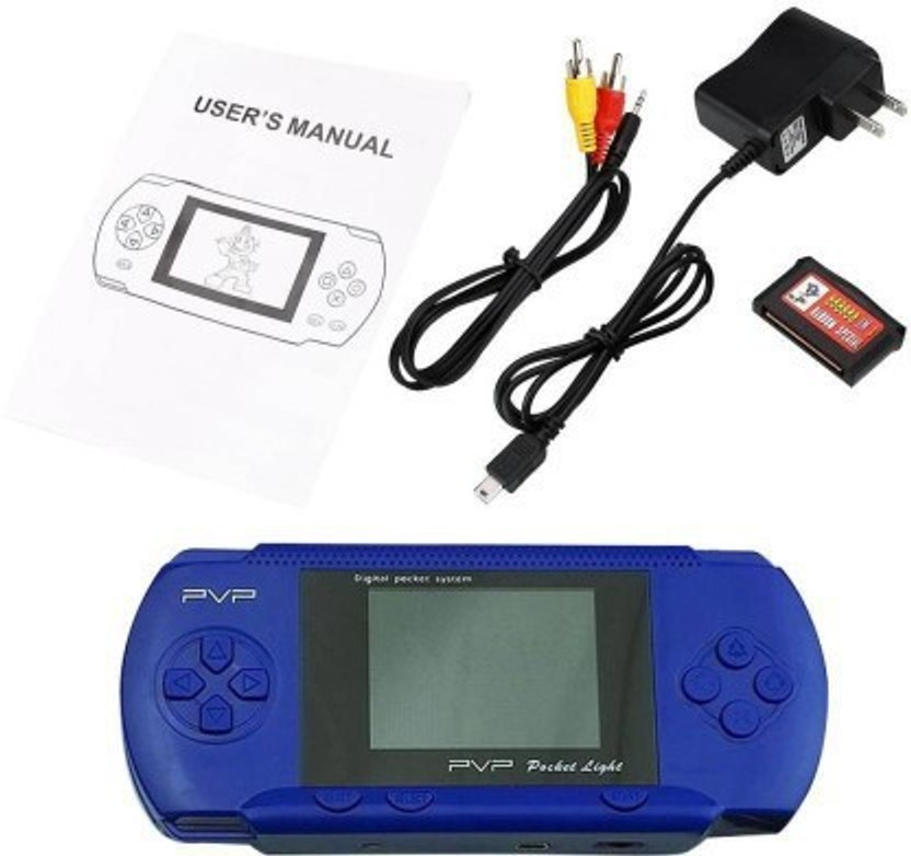 NextTech Digital PVP Play Station 3000 Games Light DVXI-1122 0.16 GB gaming console with All Digital Games (Multicolor) 16 GB with Contra, Super Mario(Blue)