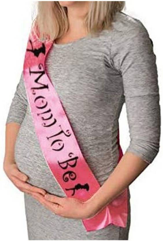 Quick Mom to Be Sash for Mom to Be Or Baby Shower Decorations Items Set