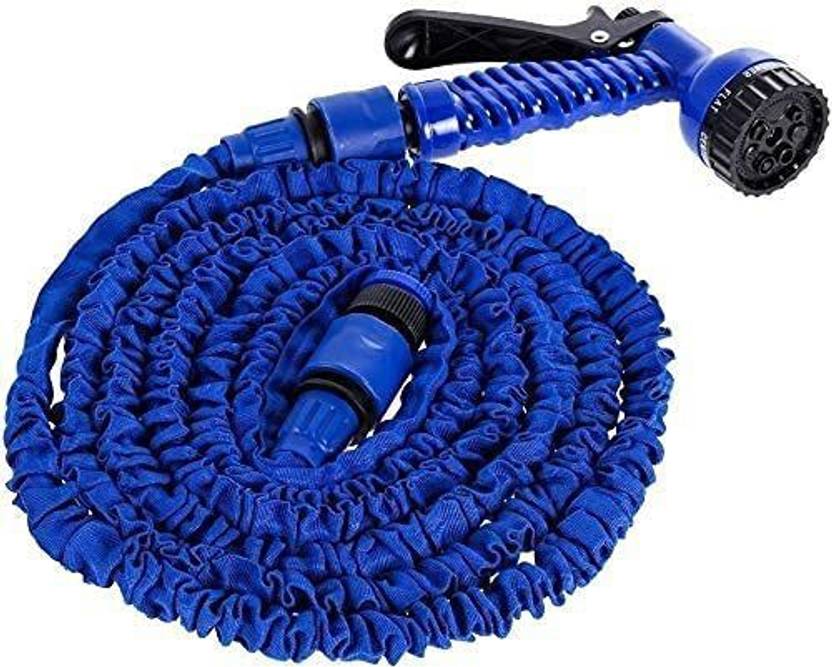 SHOPZIE 50 Ft Expandable Hose Pipe Nozzle for Garden Wash Car Bike with