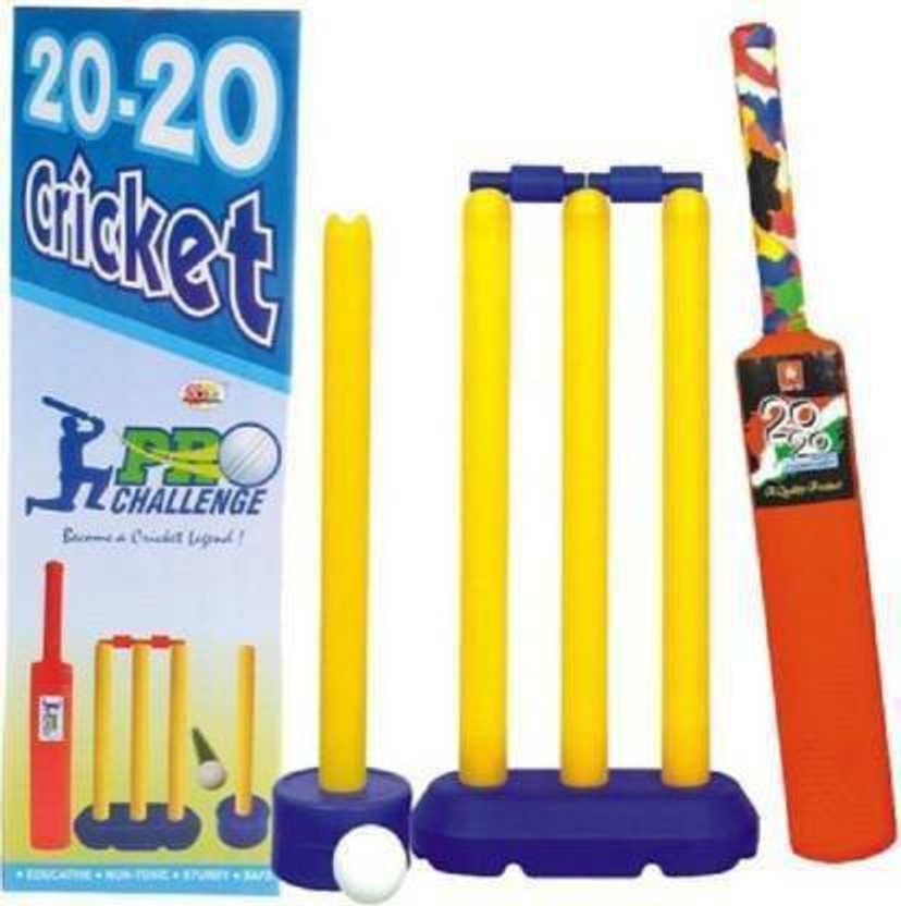 Toykit 20-20 Kids Cricket Set Cricket Kit Cricket Kit (Bat Size: 3 (Age Group 8+)) Cricket Kit Cricket Kit(Multicolor)