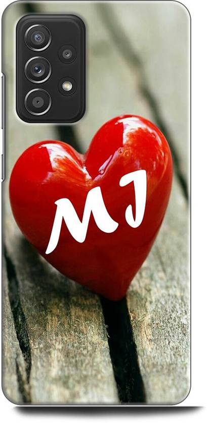 INDICRAFT Back Cover for SAMSUNG Galaxy A52 M J, M LOVES J, NAME