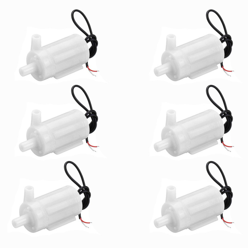 geeta enterprises (Pack of 6) Micro DC 3-6V Micro Submersible Mini Water Pump Submersible Water Pump(0.1 hp)