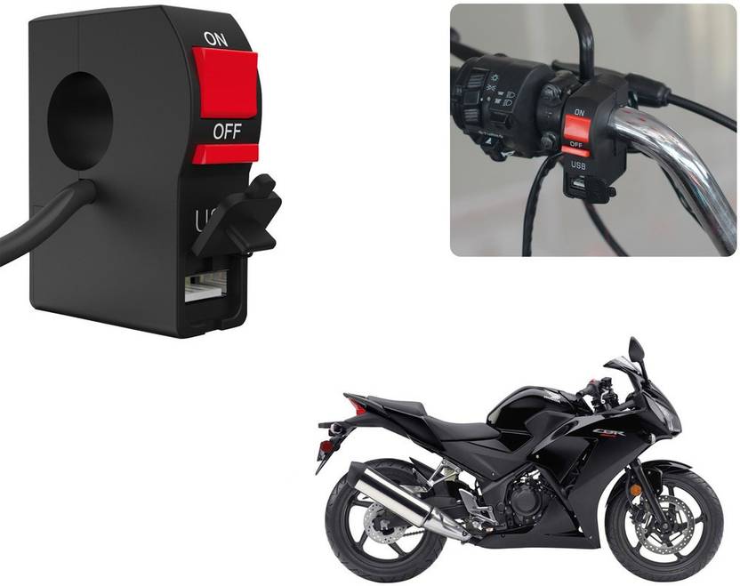 Selifaur Bike Headlight On/Off Switch Button Signal Light Switch with