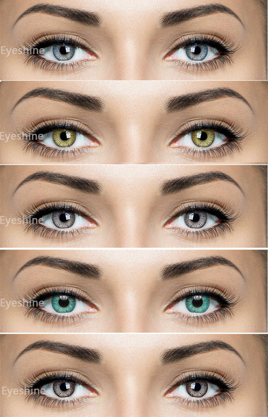 soft eye Monthly Disposable(0.00, Colored Contact Lenses, Pack of 5)