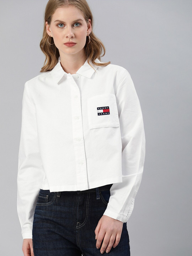 White shirt tommy hilfiger womens clearance