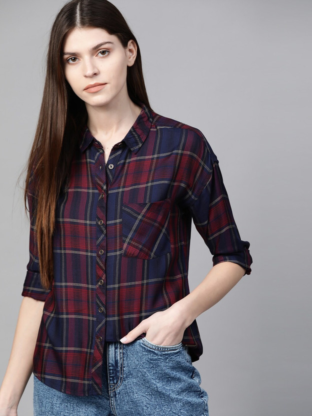 Roadster shirts for womens flipkart Clearance