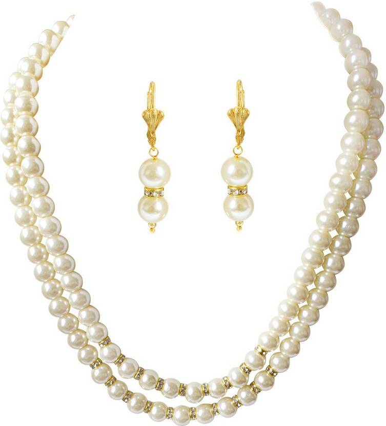 SURAT DIAMONDS Metal Goldplated Multicolor Jewellery Set Price in