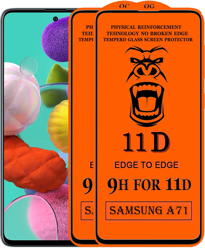 Samsung GORILLA PRO Edge To Edge Tempered Glass for . Samsung Galaxy A71(Pack of 2) - Flipkart Deal