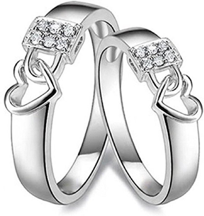 Via Mazzini Heart Lock Crystal Couple 