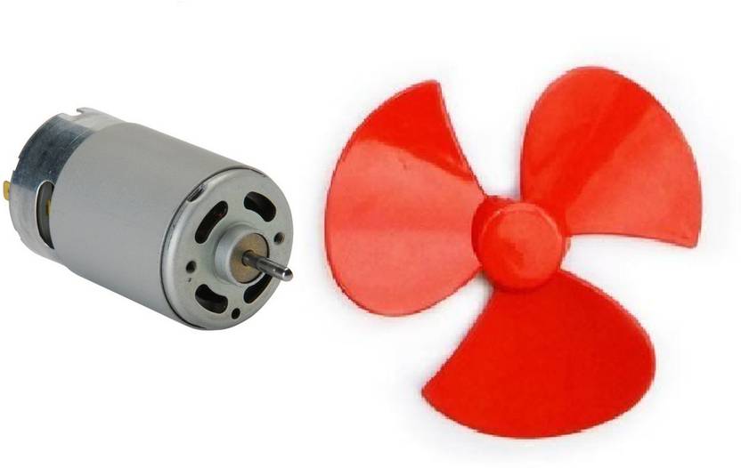 ERH India 6V12V 555 DC Toy Motor 6 inch 3 Blade Fan Propeller for DC