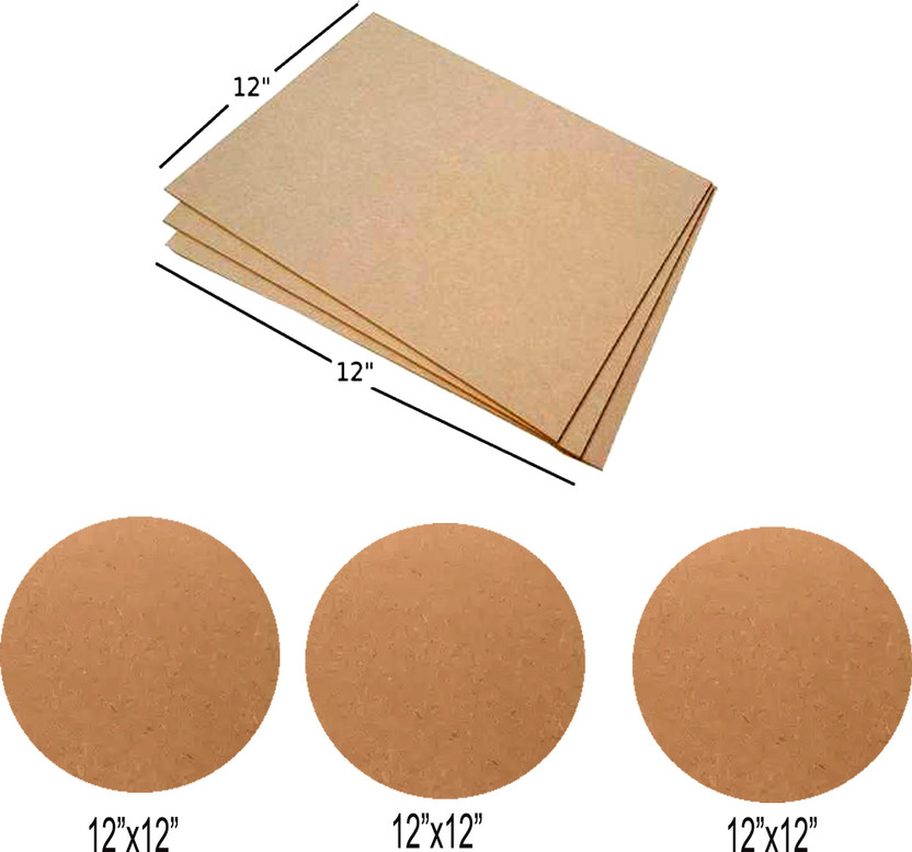 MAANSARU Wood MDF Board Sheets, 3 Circle & 3 Rectangle Shape, 2mm Thickness, Size 12X12 inch - Pack of 6 Ash Japanese Wood Veneer (30 cm x 30 cm) Ash Japanese Wood Veneer (30 cm x 30 cm) Ash Japanese Wood Veneer(30 cm x 30 cm)