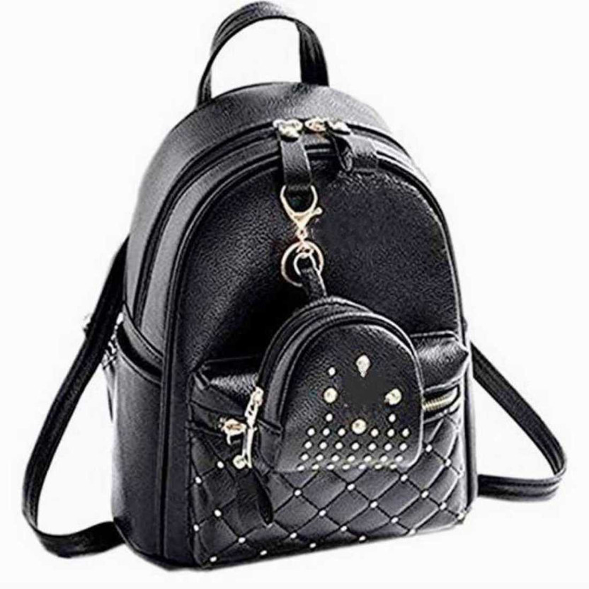 Small black backpack cheap Sale