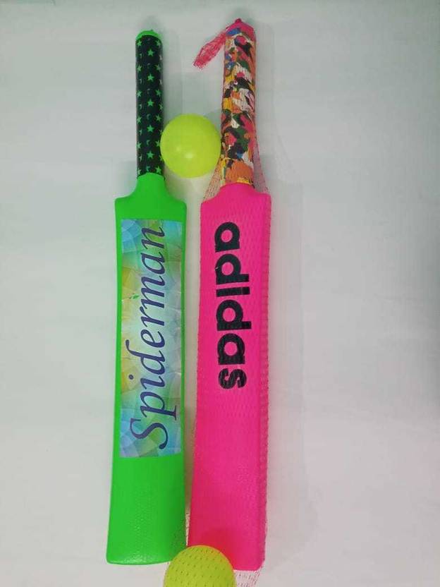 Durga ji Bat Ball (Jali) Cricket Combo (GREEN & PINK) Cricket Kit