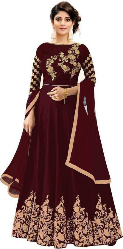 flipkart long frock suit