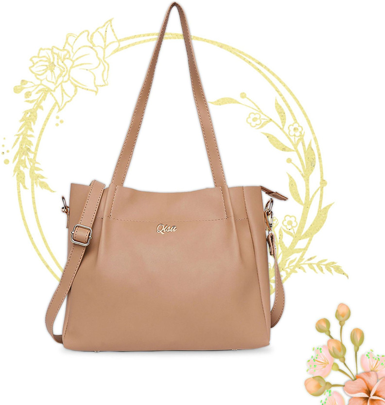 lavie women beige satchel
