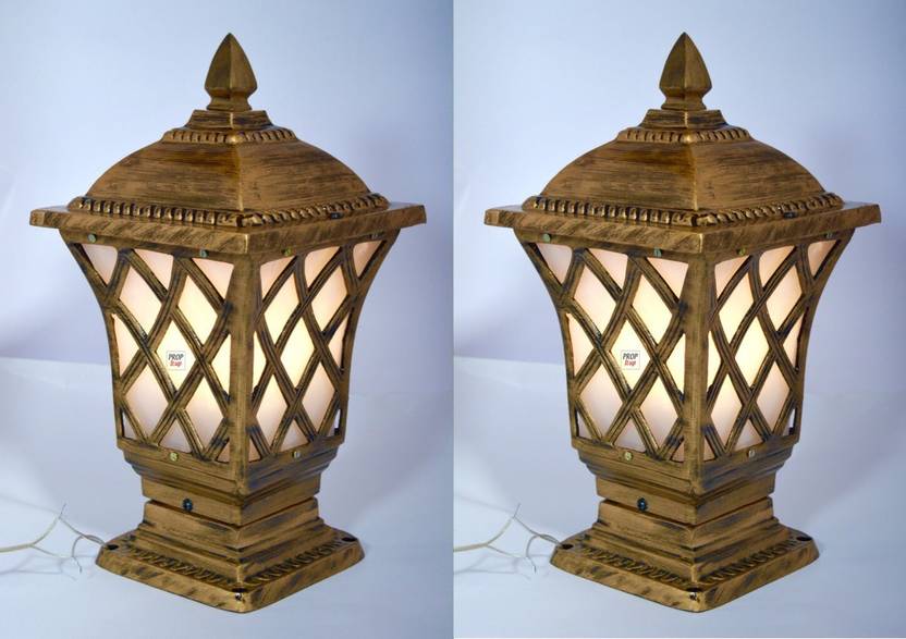 Prop It Up Traditional Outdoor Gate Lights Cast Aluminium Unbreakable