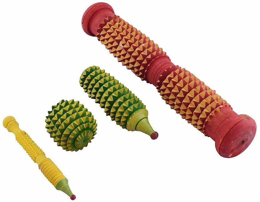 AHCS AHCS Acupuncture Products Acupressure Tools Wooden Kit Massager(Multicolor) - Flipkart Deal