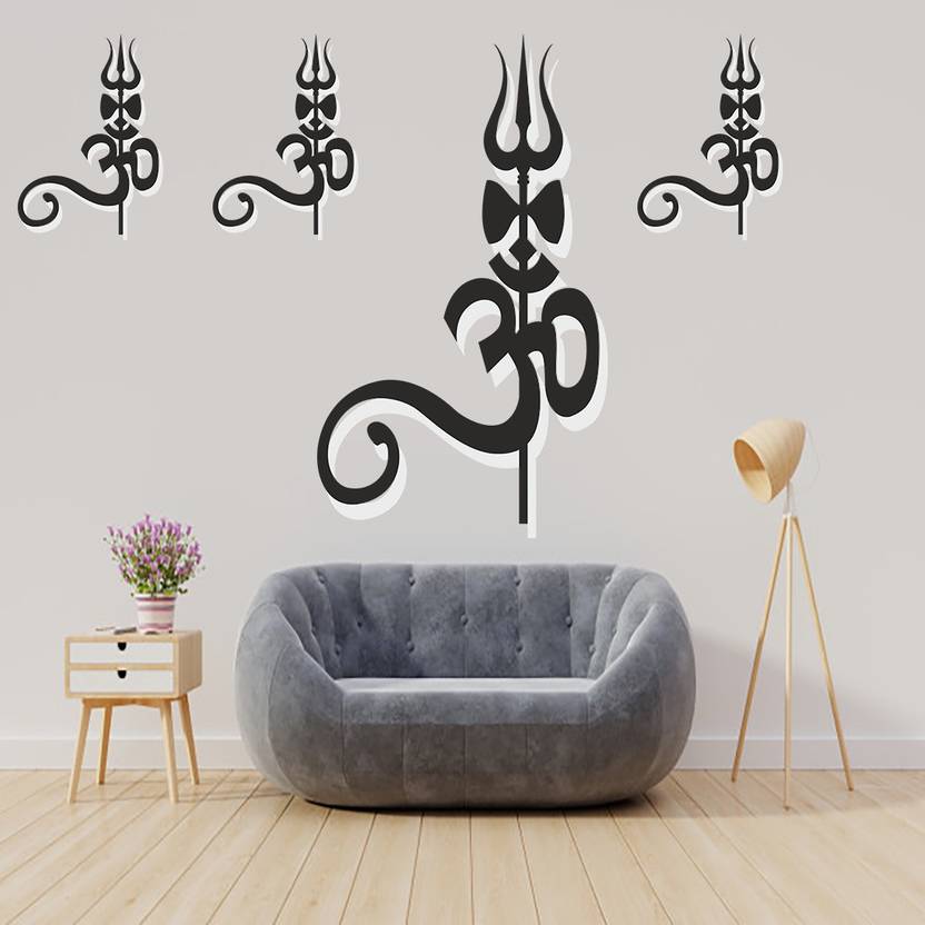 qthinfra 120 cm Lord shiva OM NAMA SIVAYA with 3 BIKE, CAR, FRIDGE, AC