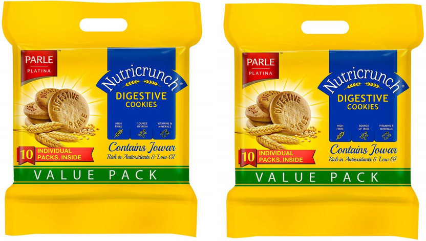 PARLE Nutricrunch Classic Digestive Cookies | Pack of 2 Cookies(2 x 1 kg)