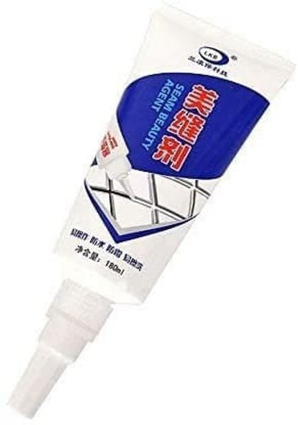 empire corporation Silicone Tile Crack Grout Gap Repair Water Resistant Silicone Sealant DIY Home Repair Tube Adhesive(180 ml)