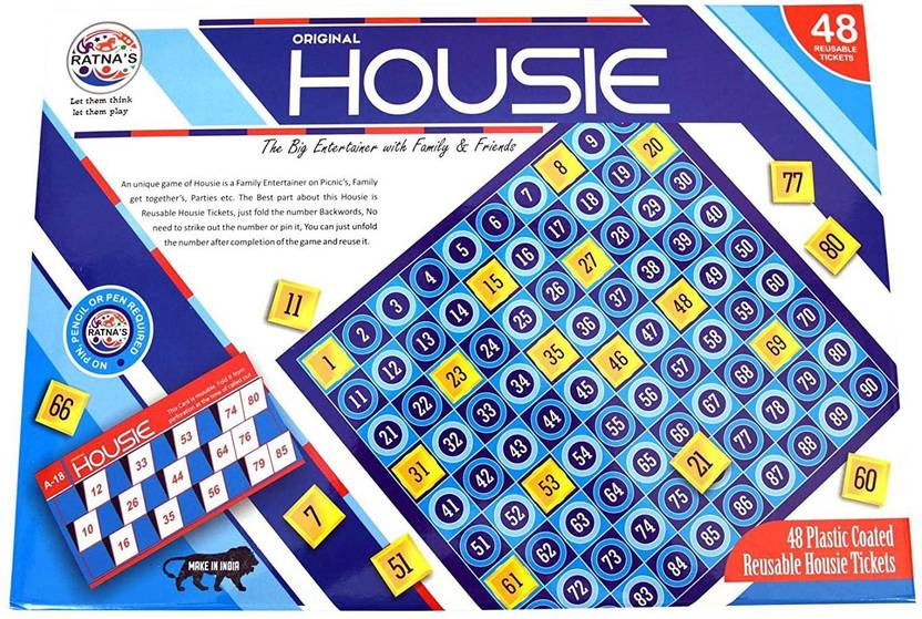 Sani International Toy World Original Housie! with 48 Reusable Cards