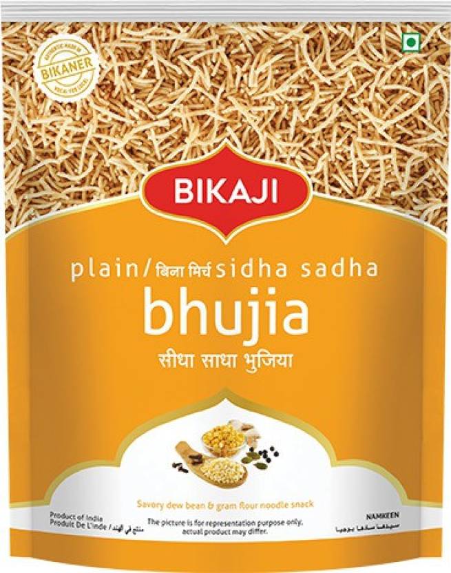 Bikaji Plain Sidha-Sadha Bhujia Barik Sev - Plain Bhujia Snacks ...