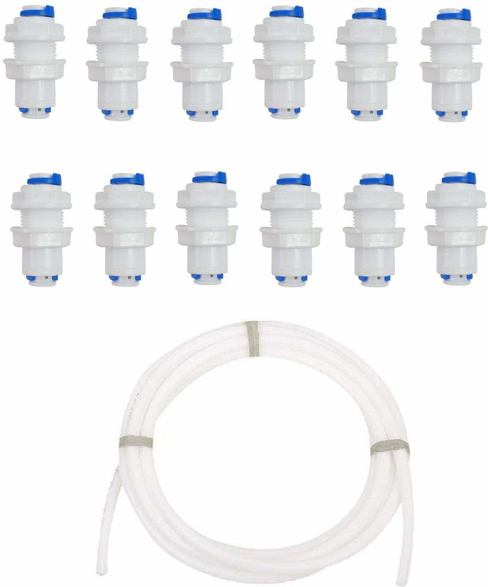 SEAZONE Bulk Head Cabinet Body Connector - 12 Pcs Solid Filter Cartridge(0.5, Pack of 13)