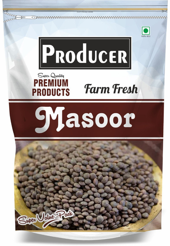 PRODUCER PRODUCER Unpolished Black Masoor Dal (Whole)(2 kg) - Flipkart Deal