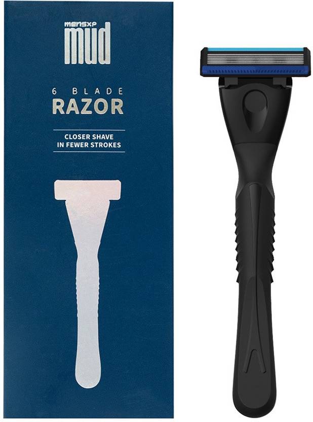 MensXP Mud 6Blade Razor (For Closer Shave In Fewer Strokes) With Razor