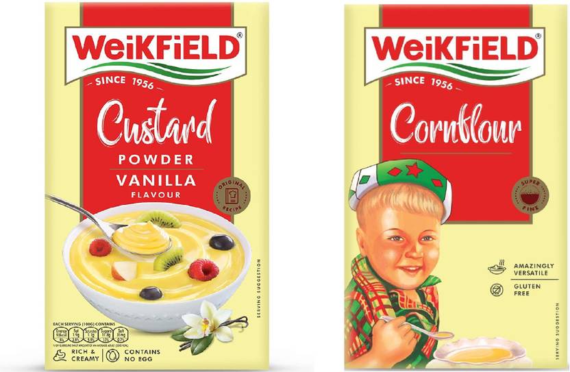 WeiKFiELD Cornflour & Custard Powder 100 gm each Price in India Buy