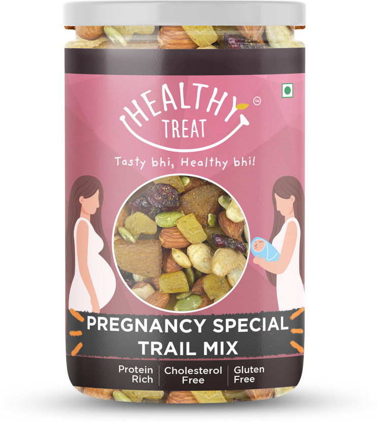 Healthy Treat Pregnancy Special Trail Mix | Nutritional Snack for Moms | 6+ Varieties like Almond, Cashew, Hazelnut, Dried Mango, Dried Apricot, Roasted Pumpkin Seed ( 250 gm )(1 x 250 g)