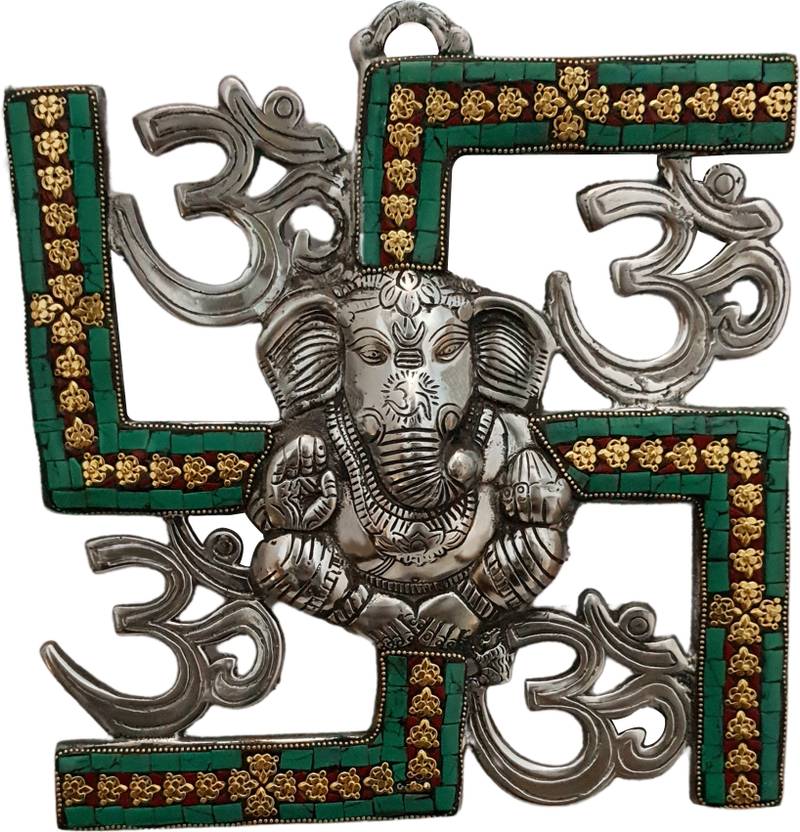 DivyaMantra Door Decoration Items Om Swastik Entrance Decoration Home